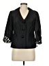 Dana Kay 100% Polyester Animal Print Black Blazer Size 8 - photo 1