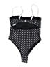 Unbranded Polka Dots Black One Piece Swimsuit Size L - photo 2