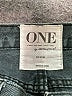 One 100% Cotton Hearts Black Denim Shorts Size 24 waist - photo 3