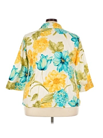 Caribbean Joe 3/4 Sleeve Blouse (view 2)