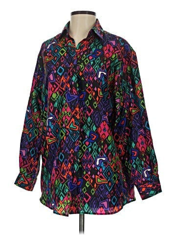 Capezio Long Sleeve Silk Top (view 1)