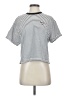 Reserved Stripes White Short Sleeve Turtleneck Size 0 - photo 1