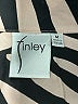 Finley 100% Viscose Animal Print Ivory Long Sleeve Blouse Size M - photo 7