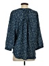 Jachs Girlfriend 100% Polyester Blue 3/4 Sleeve Blouse Size S - photo 2