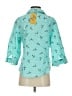 Karen Scott Teal 3/4 Sleeve Button-Down Shirt Size S (estimated) - photo 2