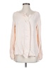 DKNY 100% Rayon Color Block Ivory Long Sleeve Blouse Size S - photo 1