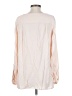 DKNY 100% Rayon Color Block Ivory Long Sleeve Blouse Size S - photo 2