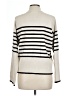 Vero Moda 100% Viscose Stripes Ivory Turtleneck Sweater Size L - photo 2