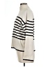 Vero Moda 100% Viscose Stripes Ivory Turtleneck Sweater Size L - photo 5