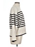 Vero Moda 100% Viscose Stripes Ivory Turtleneck Sweater Size L - photo 4