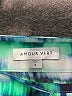 Amour Vert 100% Silk Tie-dye Teal Silk Skirt Size S - photo 4