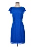 Gianni Bini Solid Blue Casual Dress Size 4 - photo 1