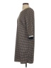 The Limited 100% Polyester Houndstooth Brown Casual Dress Size XS - photo 5
