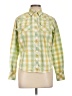 Ariat 100% Cotton Checkered-gingham Green Long Sleeve Button-Down Shirt Size L - photo 1