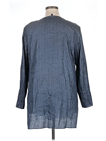 Eileen Fisher Long Sleeve Silk Top (view 2)