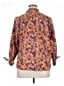 Sundance Floral Orange 3/4 Sleeve Blouse Size XL - photo 2