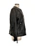 Rebecca Minkoff 100% Polyurethane Solid Black Jacket Size L - photo 4