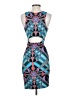 Mara Hoffman Graphic Blue Cocktail Dress Size XS - photo 2