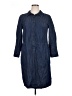 Talbots 100% Cotton Blue Raincoat Size 16 - photo 1