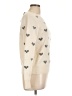 Magaschoni 100% Cashmere Graphic Ivory Cashmere Pullover Sweater Size L - photo 4