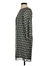 H&M 100% Polyester Chevron-herringbone Gray Casual Dress Size 2 - photo 5