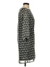 H&M 100% Polyester Chevron-herringbone Gray Casual Dress Size 2 - photo 4