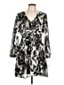 1.State 100% Polyester Print Black Cocktail Dress Size 12 - photo 1