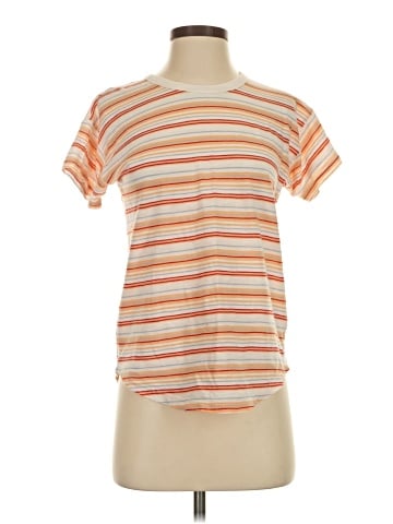 Madewell Whisper Cotton Rib-Crewneck Tee in Readville Stripe (view 1)