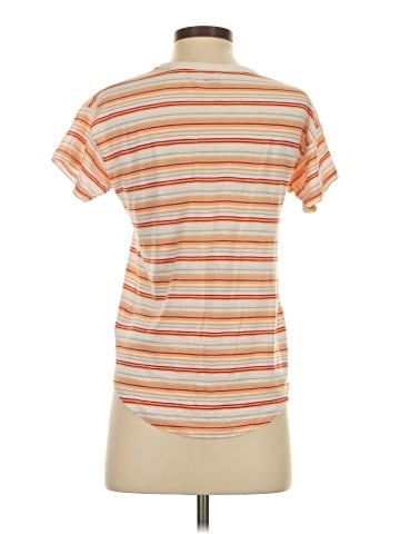 Madewell Whisper Cotton Rib-Crewneck Tee in Readville Stripe (view 2)