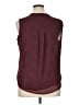 Tommy Hilfiger 100% Polyester Burgundy Sleeveless Blouse Size XL - photo 2