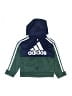 Adidas 100% Polyester Green Zip Up Hoodie Size 3T - photo 1