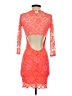 Arden B. Orange Cocktail Dress Size XS - photo 2