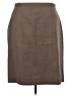 ETRO Solid Brown Wool Skirt Size EU (IT) 44 / US 8 - photo 1