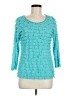 Hartfield Design Teal 3/4 Sleeve Top Size M - photo 1