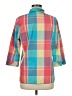 Alia Color Block Teal 3/4 Sleeve Button-Down Shirt Size 8 - photo 2