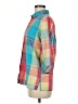 Alia Color Block Teal 3/4 Sleeve Button-Down Shirt Size 8 - photo 5