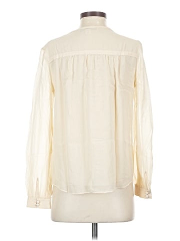 Diane von Furstenberg Long Sleeve Silk Top (view 2)