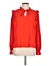 CeCe Red Long Sleeve Blouse Size L - photo 1