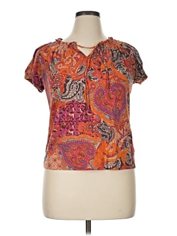 Chaps Short Sleeve Blouse (view 1)