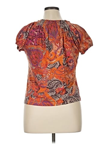 Chaps Short Sleeve Blouse (view 2)