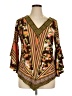 Ashley Stewart Brown 3/4 Sleeve Blouse Size 14 Plus - photo 1