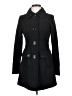 Tulle Black Wool Coat Size S - photo 1