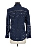 Adiva 100% Cotton Blue Long Sleeve Blouse Size M - photo 2
