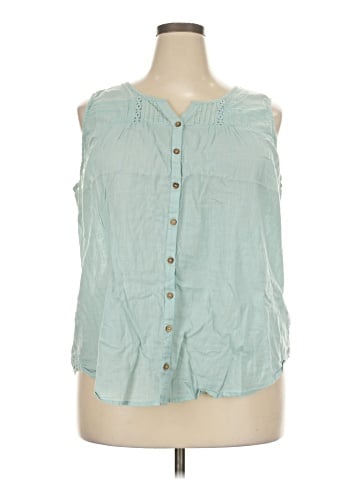 Mantaray Sleeveless Button-Down Shirt (view 1)