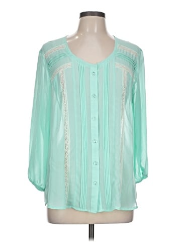 NY Collection 3/4 Sleeve Blouse (view 1)