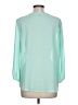 NY Collection 100% Polyester Teal 3/4 Sleeve Blouse Size L - photo 2