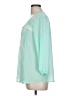 NY Collection 100% Polyester Teal 3/4 Sleeve Blouse Size L - photo 5