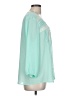 NY Collection 100% Polyester Teal 3/4 Sleeve Blouse Size L - photo 4