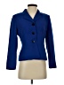 Le Suit 100% Polyester Blue Blazer Size 4 Petite - photo 1