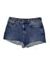 M&S Blue Denim Shorts Size 14 - photo 1